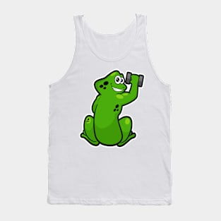 Frog at Bodybuilding with Dumbbell Tank Top